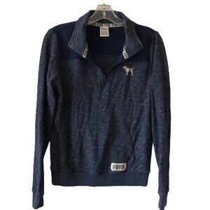 Victoria’s Secret Love PINK Blue  Sweatshirt Size S #4445
